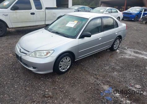 2005 Honda Civic Lx из США, поврежденный, VIN 2HGES16515H543046